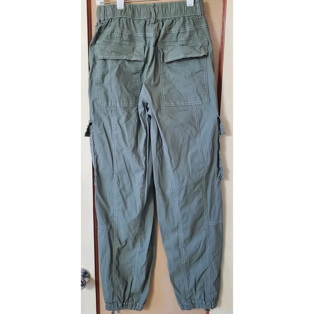 Rachel Paige Olive Green Cargo Joggers Casual Utility Pants Sz XS - Picture 2 of 4